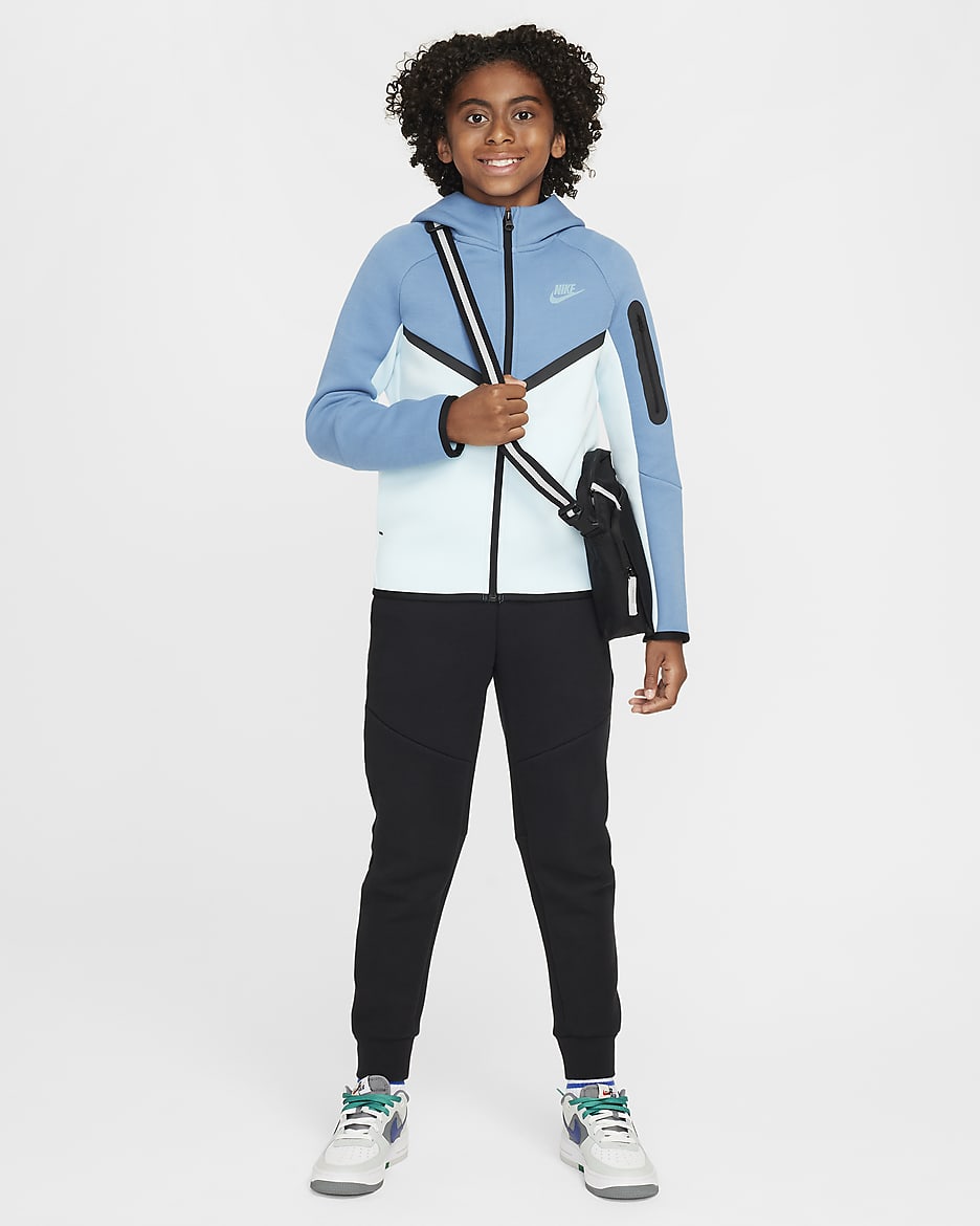 Nike sportswear tech fleece blue sale